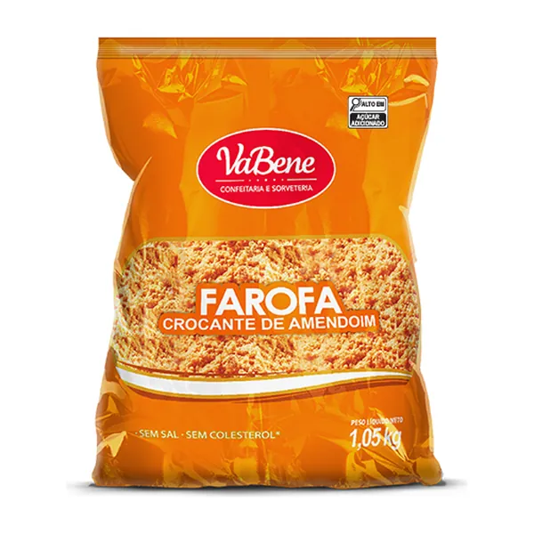 Pacote de 1,05 kg da Farofa Crocante de Amendoim, da VaBene
