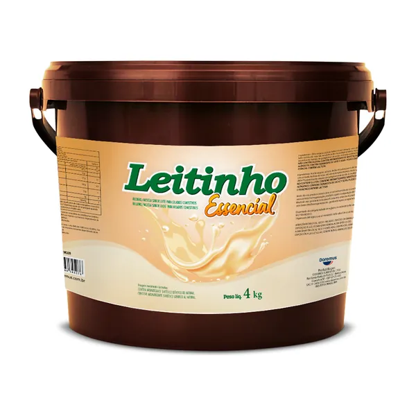Balde de 4 kg do recheio Leitinho Essencial, da Doremus